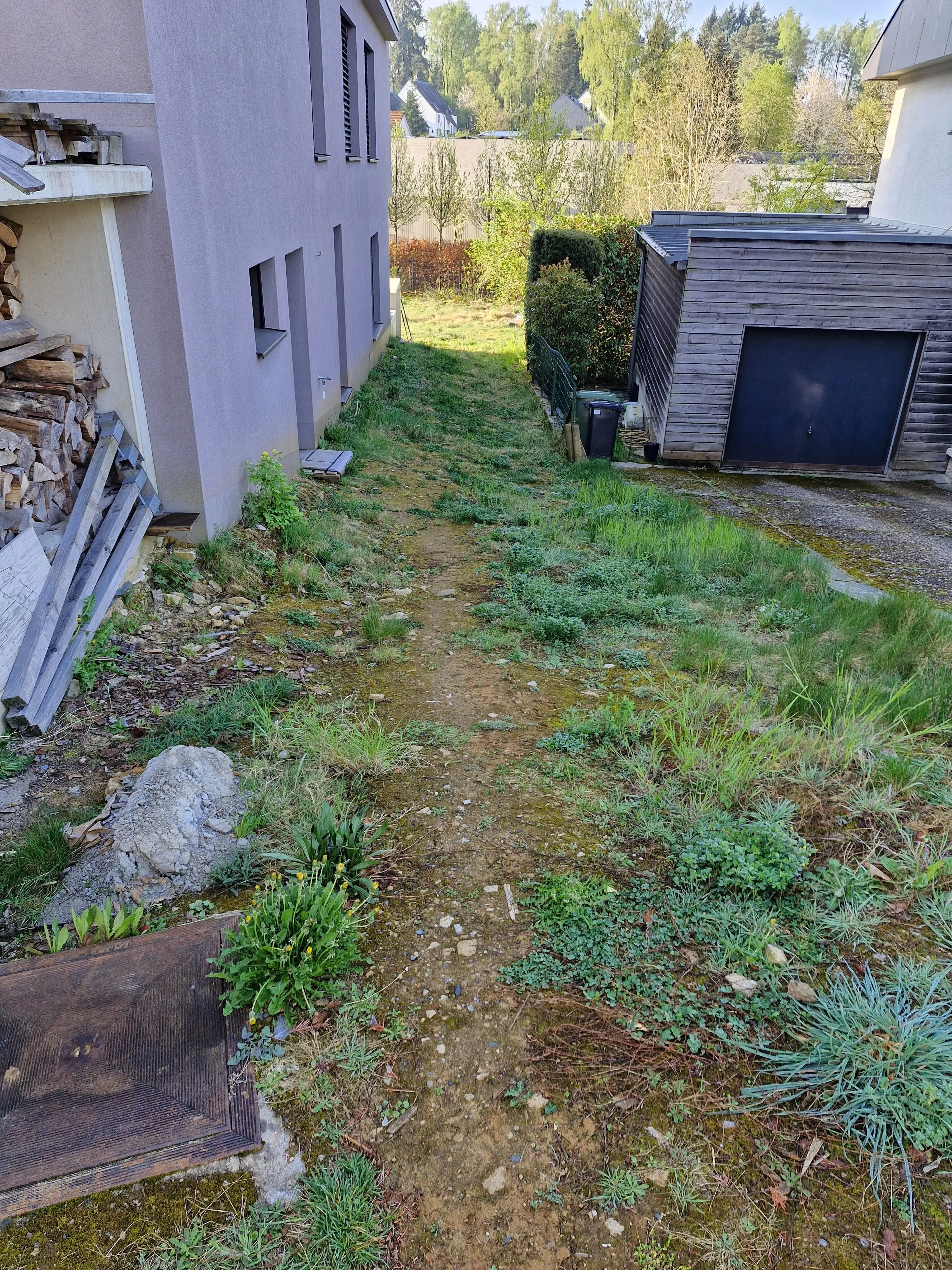 Portillon + clôture rigide - Avant